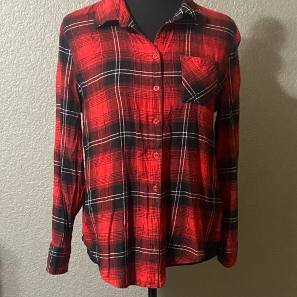 Justice Red Plaid Shirt​